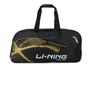 Li-Ning Tour ABDP392 Polyester Badminton Kit-Bag (Black) with Shoe Bag