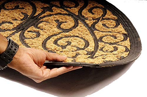 SWHF Coir and Rubber Door Mat: Virgin Rubber and Extremely Durable (70X40 cm)