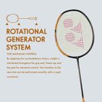 YONEX Graphite Badminton Racquet Smash (Black Clear Orange , G4, 73 Grams, 28 lbs Tension)