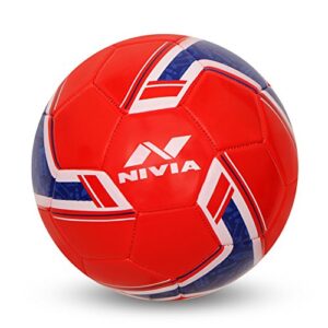Nivia Spinner Machine Stitched Football (England), rubber Multicolor Size: 5