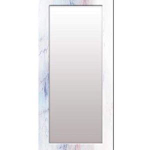 999STORE Printed Wall Decor Big Size Mirror for Wall White Marvel Pattern Big Size Mirror for Wall (MDF_18X48 Inches…