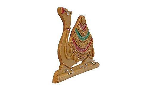 999STORE Wall Mounted Beautiful Indian Gifts Indian Art Painting Handmade Wooden Crafted Hand Painted Camel Art Key…