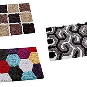 AAZEEM Cotton Door Mat Pack of 3