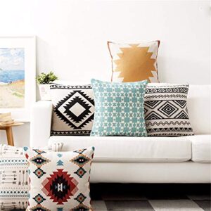 AEROHAVEN™ Set of 5 Designer Decorative Throw Pillow/Cushion Covers (Multi, 12 x 12 inch)