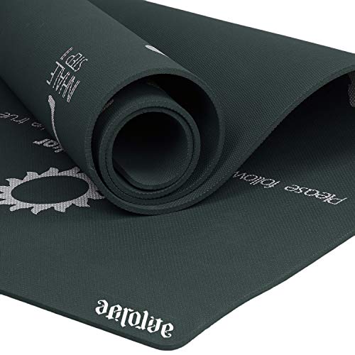 AEROLITE Printed Yoga mat Extra Long Extra Wide/Fitness Mat with Sun Salutation 24 X 72