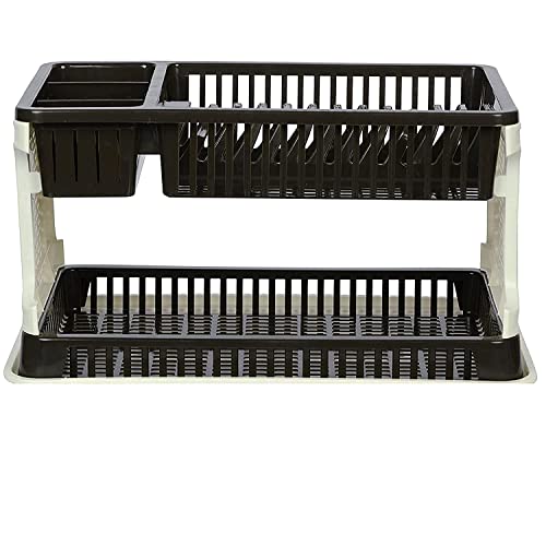 ARISTO Lenovo Plastic Kitchen Organizer Rack with Water Storing Tray (Assorted),(51 x 33 x 27 )cm