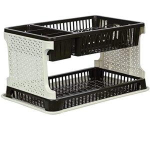 ARISTO Lenovo Plastic Kitchen Organizer Rack with Water Storing Tray (Assorted),(51 x 33 x 27 )cm