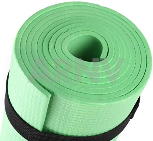 ARNV Yoga and Exercise Mat with Carrying Strap, 8mm