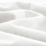 AURAVE Cotton Terry 220 GSM 72" x 78" Waterproof Mattress Protector (White)
