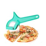 AXN Smart Plastic Measuring Spoon and Cup Set, 8-Pieces (Black, Pack of 1) + Pro Speed C Wheel Pizza Cutter (Cyan, Pack…