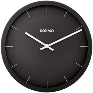 Amazon Brand - Solimo Wood Abstract 12 Silent Movement Wall Clock (Sheer Black Frame, 120Wx120Lx17H Inches)
