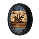 Amazon Brand - Solimo 12-inch Wall Clock - Designer (Silent Movement, Black Frame)