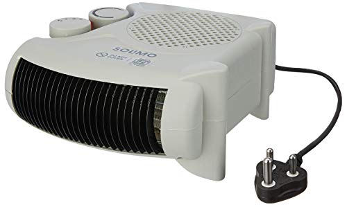 Amazon Brand - Solimo 2000/1000 Watts Room Heater with Adjustable Thermostat (ISI certified, Beige colour, Ideal for…