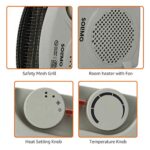 Amazon Brand - Solimo 2000/1000 Watts Room Heater with Adjustable Thermostat (ISI certified, Beige colour, Ideal for…