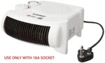 Amazon Brand - Solimo 2000/1000 Watts Room Heater with Adjustable Thermostat (ISI certified, White colour, Ideal for…