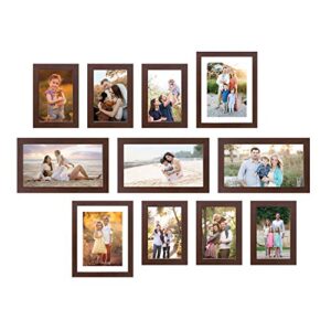 Amazon-Brand-Solimo-Collage-Set-of-11-Brown-Photo-Frames-5-x-7-Inch-6-6-X-10-Inch-3-8-X-10-Inch-2-0