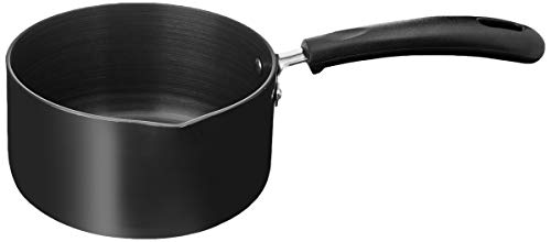 Amazon Brand - Solimo Hard Anodized Saucepan with Bakelite Handle - 1.5 litres (28cm, 3mm thickness)