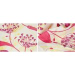 Amazon Brand - Solimo Lily Bloom 144 TC 100% Cotton Double Bedsheet with 2 Pillow Covers, Pink, Floral