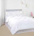 Amazon Brand - Solimo Microfibre Comforter, Single, 200 GSM, (White), lightweight