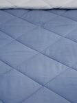 Amazon Brand - Solimo Microfibre Reversible Comforter, Single (Stone Blue & Silver Grey, 200GSM)