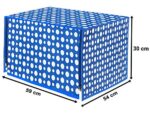 Amazon Brand - Solimo PVC 30 Litre Microwave Oven Cover, Polka, Blue