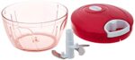 Amazon Brand - Solimo Plastic Compact Vegetable Chopper (350 ml, Magenta)