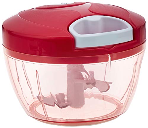 Amazon Brand - Solimo Plastic Compact Vegetable Chopper (350 ml, Magenta)