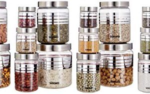 Amazon-Brand-Solimo-Plastic-Container-Set-With-Metal-Finish-Lids-20-pieces-Silver-0