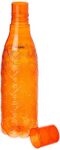 Amazon Brand - Solimo Plastic Fridge Water Bottle Set (6 pieces, Multicolour, Geometric Pattern)