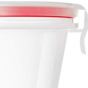 Amazon Brand - Solimo Plastic Kitchen Storage Container Set, 750ml, 3-Pieces, Transparent
