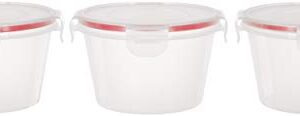 Amazon-Brand-Solimo-Plastic-Kitchen-Storage-Container-Set-750ml-3-Pieces-Transparent-0