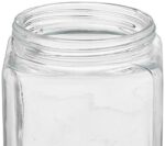 Amazon Brand - Solimo Square Glass Storage Containers, Set of 6, 1350 ml Each