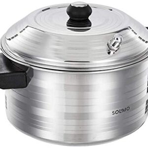 Amazon Brand - Solimo Stainless Steel Idli Maker, Induction Base, 4 Plates