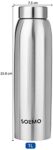 Amazon Brand - Solimo Stainless Steel Water Bottle, 1 L (Elate)
