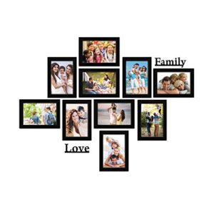 Amazon-Brand-Solimo-Synthetic-Black-Photo-Frames-Set-of-10-with-Two-plaque-Family-Love-0-2