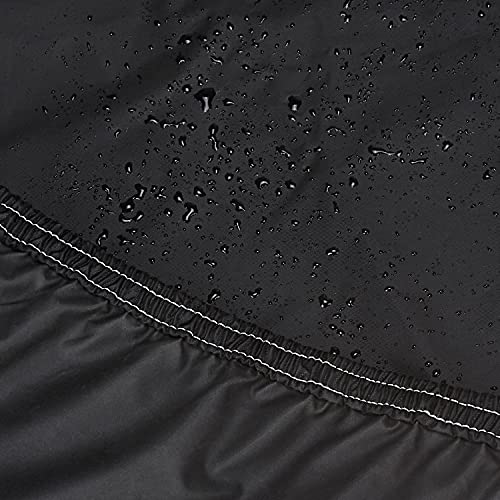 Amazon Brand - Symactive Water Resistant Rubber Coated Polyester Cycle Body Cover, Black
