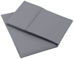 AmazonBasics 100% Cotton Pillow Covers - Standard, Set of 2, Dark Grey, 400 TC (20 x 30 inches or 51 x 76 cm)