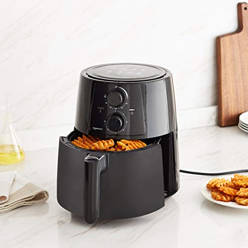 Amazon Basics 1300 W Air Fryer | 3.5 Litre Non Stick Basket with Metallic Interior| Timer Selection And Fully Adjustable…