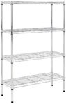 AmazonBasics 3-Shelf Shelving Unit - Chrome (Steel)