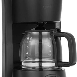 Amazon Brand - Solimo 650 Watt Drip Coffee Maker with Borosilicate Carafe