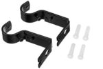 AmazonBasics Adjustable Wall Bracket, Set of 2, Black