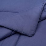 AmazonBasics Comforter Set, Twin / Twin XL, Navy Blue, Microfiber, Ultra-Soft