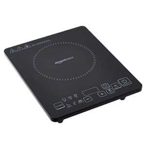 Amazon Basics 2000 Watt Induction Cooktop with Responsive Touch Control Panel and LED Display | Made of Crystal Glass…