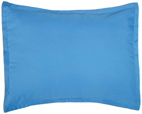 AmazonBasics Kid'S Comforter Set - Soft, Easy-Wash Microfiber - Full/Queen Size, Azure Blue, Polyester, 1 Set