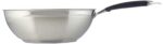 AmazonBasics Stainless Steel Triply Non-stick Wok Pan / Frying Pan with Induction Base (28cm)