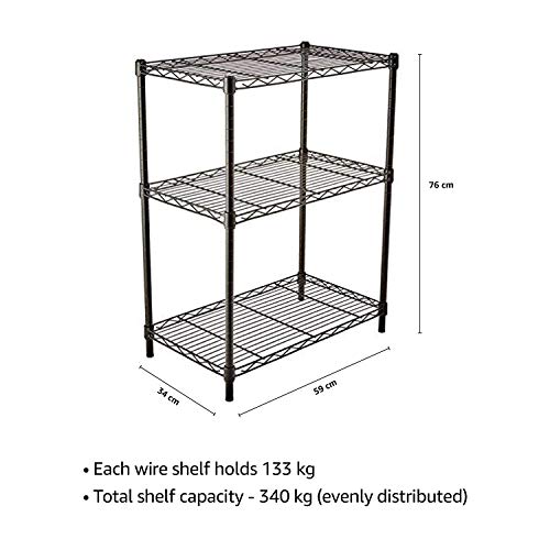 Amazonbasics 3 shelf on sale shelving unit