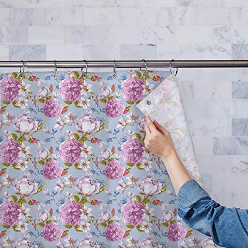 ArtzFolio Floral Roses Washable Waterproof Shower Curtain | Eyelets 5 x 6 feet (60 x 72 inch); Single Piece