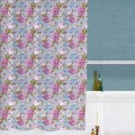 ArtzFolio Floral Roses Washable Waterproof Shower Curtain | Eyelets 5 x 6 feet (60 x 72 inch); Single Piece