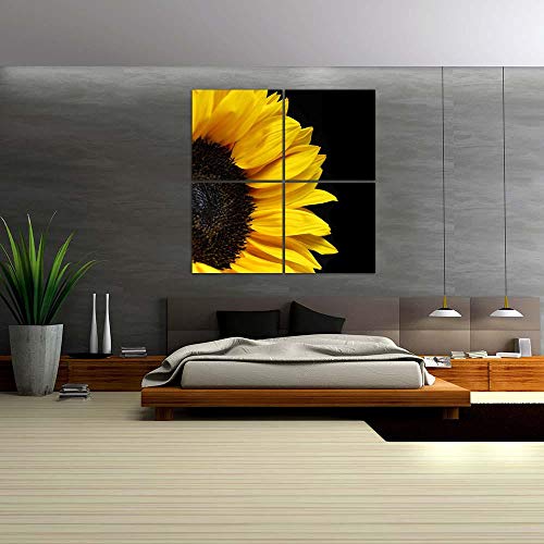 ArtzFolio Sunflower D4 Split Art Painting Panel On Sunboard 24.6 X 24.6Inch