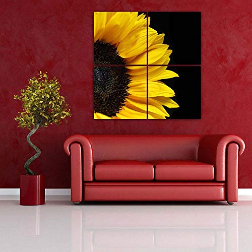 ArtzFolio Sunflower D4 Split Art Painting Panel On Sunboard 24 X 24Inch